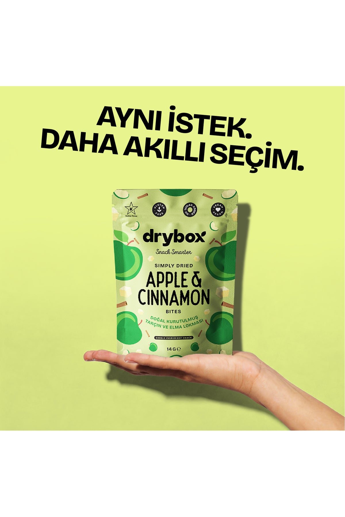 Kurutulmuş Tarçınlı Elma Lokması 14g