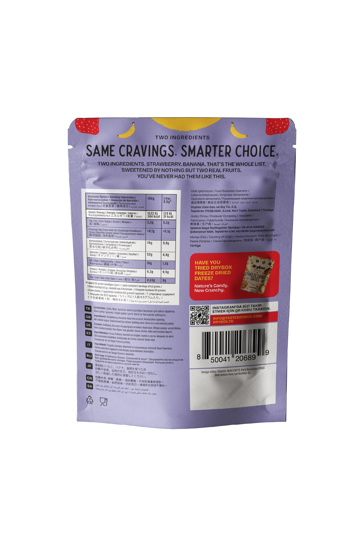 Çilek Muz Karışımı 8.5g