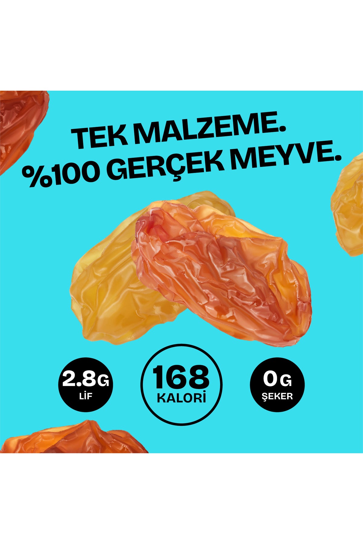 Kurutulmuş Organik Üzüm 56g