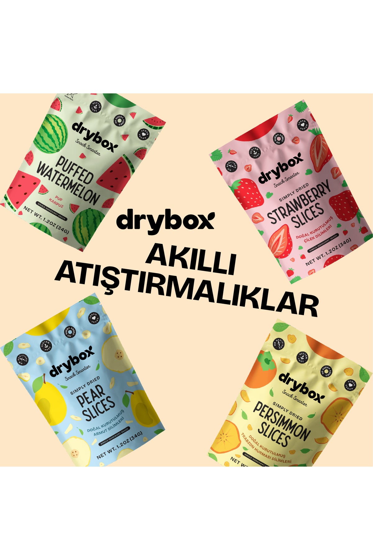 Doğal Kurutulmuş Elma Dilimleri 34g