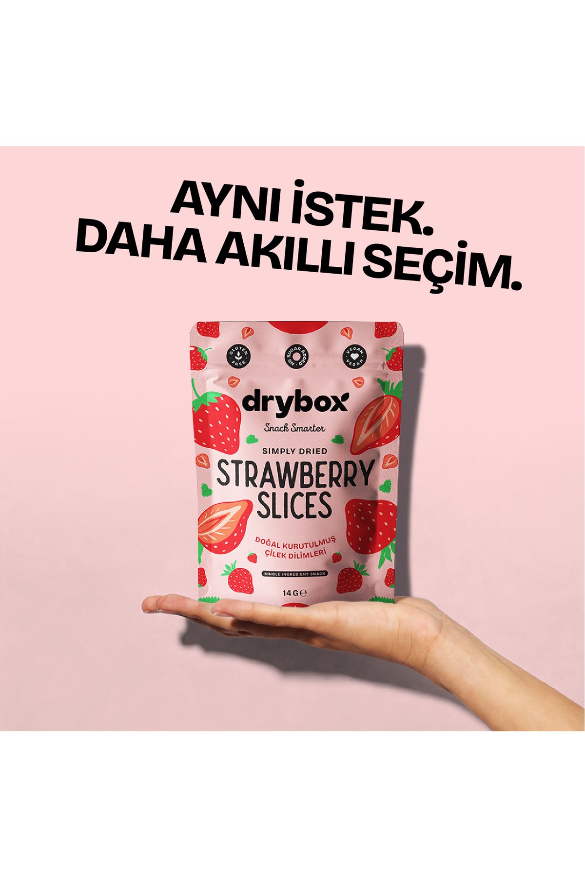 Kurutulmuş Çilek Dilimleri 14g